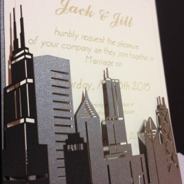 Chicago Skyline Wedding Invitation